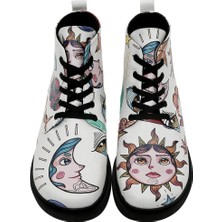 Kadın Vegan Deri Beyaz Bilekte Bot - Dreams for Dreamers Tasarım