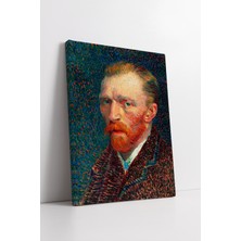 Blok Design Kanvas Tablo Resim Van Gogh Oto Portre Yağlıboya Duvar Tablosu