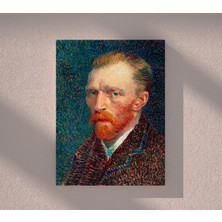 Blok Design Kanvas Tablo Resim Van Gogh Oto Portre Yağlıboya Duvar Tablosu