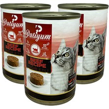Patiyum Sığır Etli Kedi Konserve - 3 Adet
