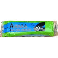 Arma Mavi Orta Boy 55 x 60 Cm. - 30 Litre Çöp Torbası Poşeti - 20 Adetlik 10 Rulo