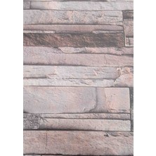 Oskar 3D Taş Desenli Duvar Kağıdı 53 cm Genişliğinde 10 Metre Uzunluğunda