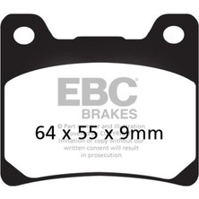 Ebc FA088V Yamaha XJR1300 98-01, VMAX12, XV100 Vırago Yarı Arka Sınter Fren Balata