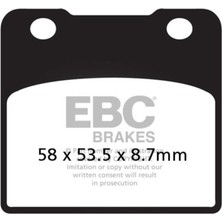 Ebc FA103 Suzukı Gsx-R 250/400/750/1100 87-94 Ön Fren Balatası