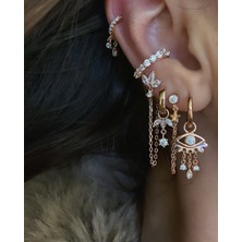 Caka Takı Süzme Tamtur Ear Cuff / Medium