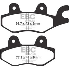 Ebc SFAC197 Honda CBF250 04/07, Bajaj Avenger 150/200,KYMCO AGILITY125 Fren Balatas