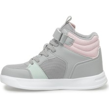 U.S. Polo Assn. Dama Jr 3fx Gri Kız Çocuk High Sneaker