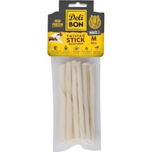 Delibon Deri Burgu Çubuk Orta Boy 12LI Paket Beyaz