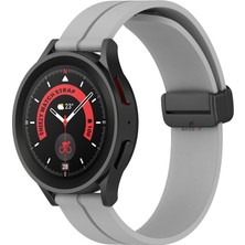 Sneezy Samsung Galaxy Watch 46MM R800-WATCH 3 45MM R840 22MM Uyumlu Coastal Manyetik Tokalı Silikon Kordon