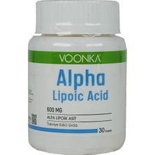 Voonka Alpha Lipoic Acid 600 mg 30 Kapsül