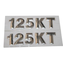 Motolinas Mondial 125 Kt Yan Kapak Amblemi Takımı KT125 Yan Kapak Logosu