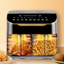 Yui M45 8 Litre (4+4) Seramik Çift Hazneli Smart Airfryer Fritöz Beyaz