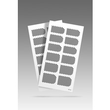 Artikel 2' Li Yatay Çizgiler Tırnak Dövmesi, Tırnak Sticker, Nail Tattoo, Nail Art