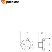 Poliplast Çocuk Odası Kulp. Genç Odası Kulp. Dolap ve Çekmece Kulp./ 4 Adet