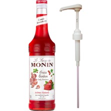 Monin Çilek Şurubu 700 ml + Şurup Pompası