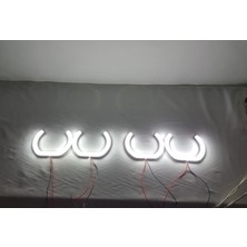 Nos Uygunmarketcom, Bmw E36 U Tipi Angel, Beyaz , 4 Adet, E36 Angel Halka, Bmw E36 Angel