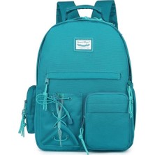 Smart Bags Smartbags Okul Boy Laptop Gözlü Sırt Çantası 2022-3205 Petrol