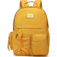 Smart Bags Smartbags Okul Boy Laptop Gözlü Sırt Çantası 2022-3205 Hardal