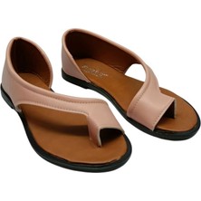 SİA ÇANTA POWER ŞIK & SADE KADIN PARMAKARASI SANDALET TABAN MODELLİ  AYAKKABI