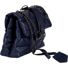 SİA ÇANTA Kapitone Desenli Zincir Askılı İki Ayrı Bölmeli KilitLİ kapak Detaylı Kadın Omuz Çantası