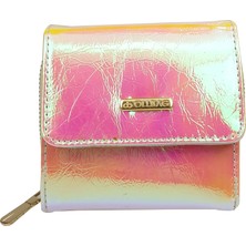 SİA ÇANTA Ollbag Orta Boy Holegramlı Cüzdan Üç Yana Açılan Kanatlar Fermuarlı Bozuk & Kagıt Para Gözlü Sade & Şık Kullanışlı Bayan Cüzdan