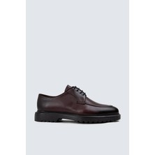Deery Deri Bordo Günlük Erkek Ayakkabı - 01931MBRDE02