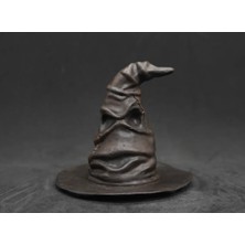 Alc Store Harry Potter Şapka Biblo Büst 3D Baskı Figür Hediyelik Hogwarts 12CM