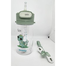 Taros Quokka 450ML Yeşil Pipetli Askılı Matara