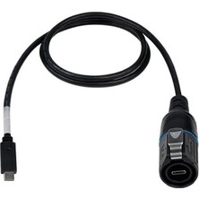 Cnlinko LP16-TYPEC-MP-MP-1M-002 Su Geçirmez Type C 3.1 Erkek Konnektör - 1m Kablo