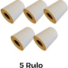 30X50 mm Çift Sıralı Termal Barkod Etiketi Yaıpışkanlı Etiket (1 Rulo = 2000 Adet)