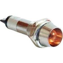 Motorobit 8mm 220V Metal Sinyal Lambası - Sarı