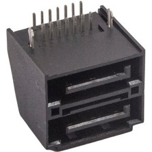 Motorobit 2 Port Dişi Sata Konnektör Pcb Tipi