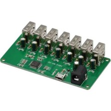 Motorobit 7 Port 2.0 USB Çoklayıcı - 7X5V Voltaj Dağıtım Kartı