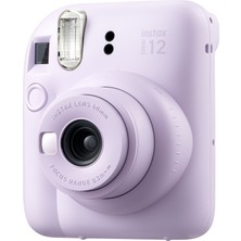 Instax Mini 12 Lila Fotoğraf Makinesi-10'lu Film ve Mini Albüm Seti