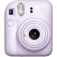 Instax Mini 12 Lila Fotoğraf Makinesi-10'lu Film ve Mini Albüm Seti