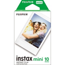 Instax Mini 12 Beyaz Fotoğraf Makinesi-Çerçeve ve 10'lu Mini Film Seti