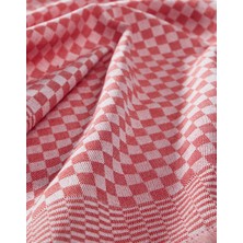 Herakleia Home Kurulama Bezi & Alman Peçetesi 10'lu Set - 40 x 60 - Dama Model Kırmızı