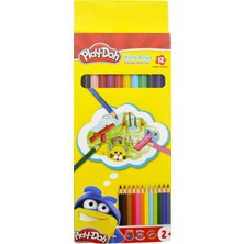 Play-Doh 12 Renk Kuru Boya 12 Renk Pastel Boya 12 Renk Keçeli Kalem Set