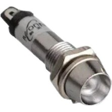 Motorobit 8mm 220V Metal Sinyal Lambası - Beyaz