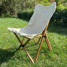 Bag The Joy Ahşap Katlanır Masa Sandalye Seti Kahverengi - Bej Kılıf 50X50X50 Kahverengi Masa