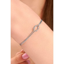 TMT Silver 925 Ayar Gümüş Düğüm Bileklik