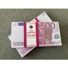 Aykar Hediyelik Yeni 100 Adet 500 Euro Geçersiz Eğlence Oyun Şaka