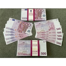 Aykar Hediyelik Yeni 100 Adet 500 Euro Geçersiz Eğlence Oyun Şaka