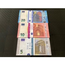 Aykar Hediyelik Yeni 300 Adet Euro 5-10 ve 20 Euro Geçersiz Para Eğlence Parası