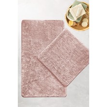 Chilai Home Cotton Basic Pembe 2'li Set Banyo Halısı Bpmk