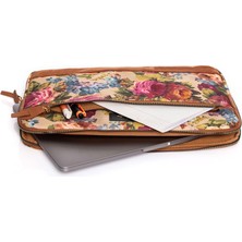 Fudela 13-14 Inch Flowers Macbook- Laptop Çantası