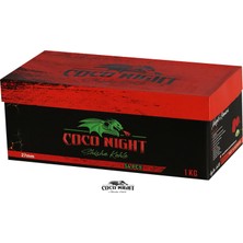 Coco Night #27MM 1kg Hindistan Cevizi Küp Nargile Kömürü folyo hediyeli