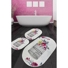 Chilai Home Cage Banyo Halısı 3'lü Set Djtbanyo