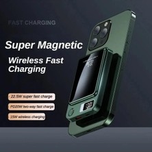 20W Manyetik Güç Bankası 10000MAH, 22.5W Pd Hızlı Cep Telefonu Şarj Cihazı