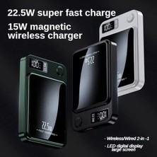 20W Manyetik Güç Bankası 10000MAH, 22.5W Pd Hızlı Cep Telefonu Şarj Cihazı
